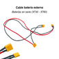 Accesorio para patinetes eléctricos - Cable para baterías externas en serie (conector XT30-XT60)