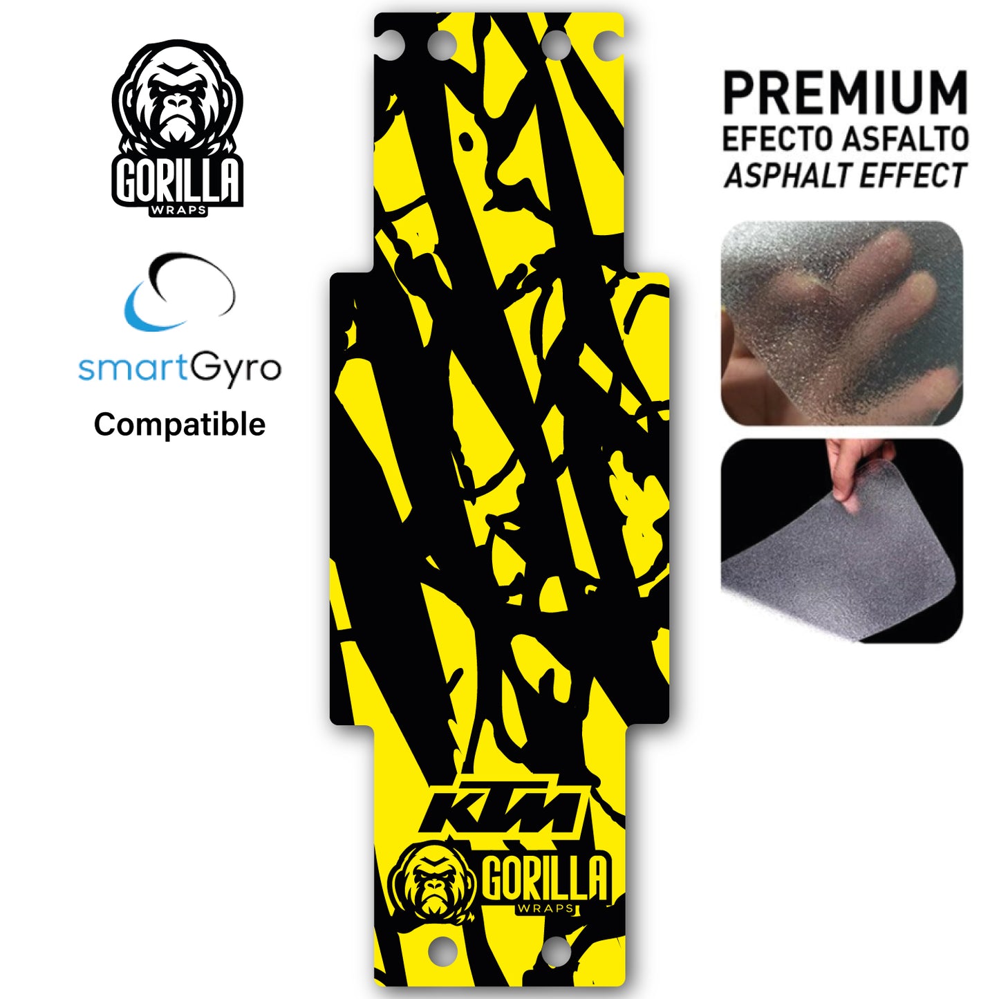 Accesorio para patinetes eléctricos - Base antideslizante para Smartgyro Rockway, Crossover y Speedway - Fluor