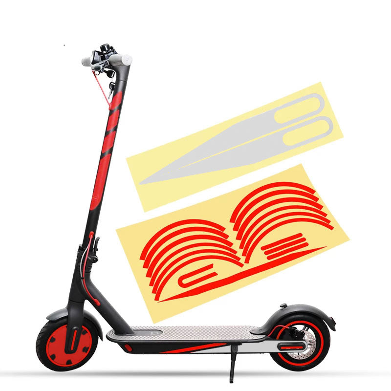 Accesorio para patinetes eléctricos - Pegatinas para Xiaomi M365 / 1S / PRO / PRO 2 ROJO