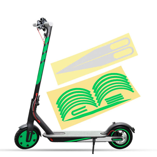 Accesorio para patinetes eléctricos - Pegatinas para Xiaomi M365 / 1S / PRO / PRO 2 VERDE