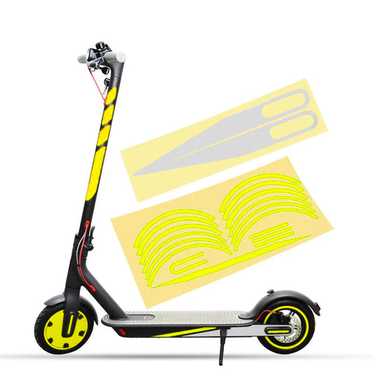 Accesorio para patinetes eléctricos - Pegatinas para Xiaomi M365 / 1S / PRO / PRO 2 Amarillo