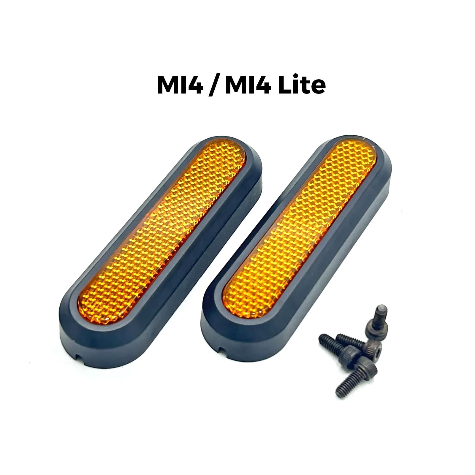Accesorio para patinetes eléctricos - Tapa tornillo llanta trasera con reflectante para Xiaomi MI4/MI4 Lite (Tornillos incluidos)