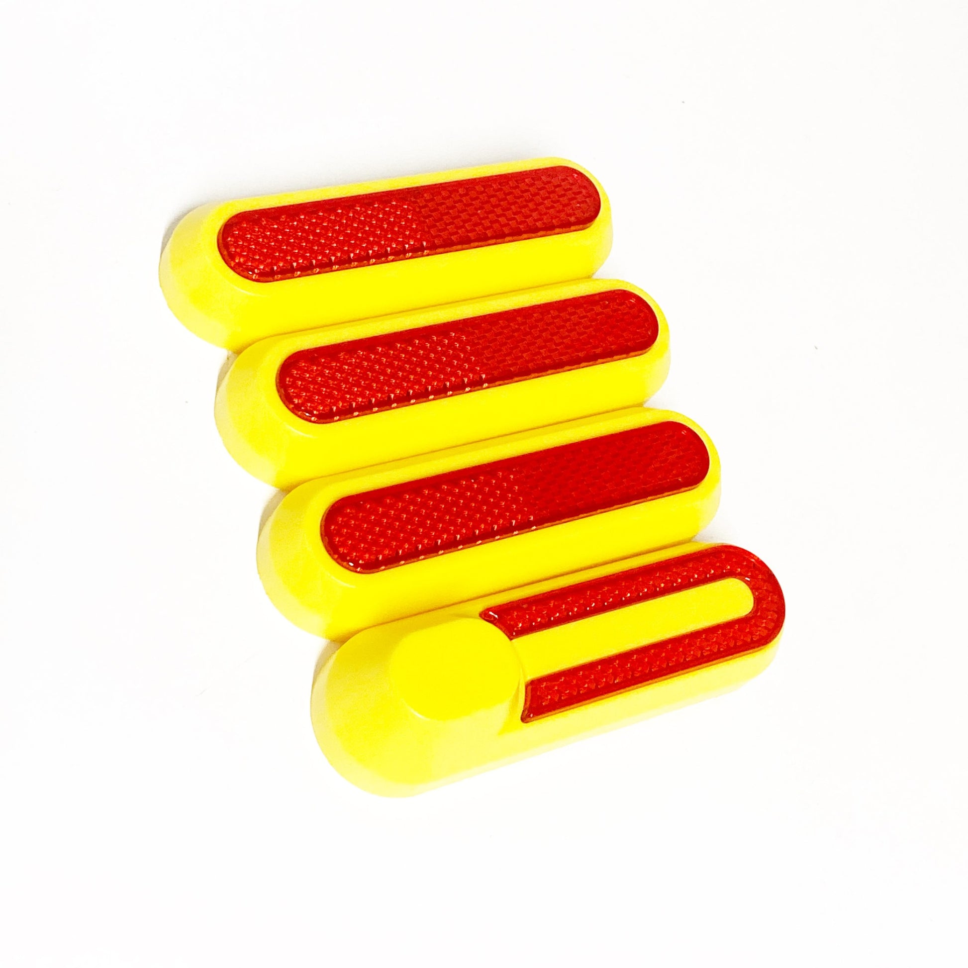 Accesorio para patinetes eléctricos - Tapa embellecedor catadióptrico reflectantes tornillo V2 para Xiaomi Amarillo