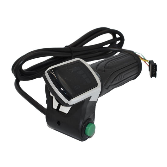 Accesorio para patinetes eléctricos - Acelerador de puño con indicador de batería (36V) y pulsador - conector SM
